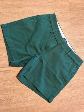 J. Crew Forest Green Cotton Chino Shorts